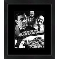 Affiche encadrée du film Les Tontons Flingueurs - Georges Lautner 1963 - 24x30 cm (Cadre Tucson)